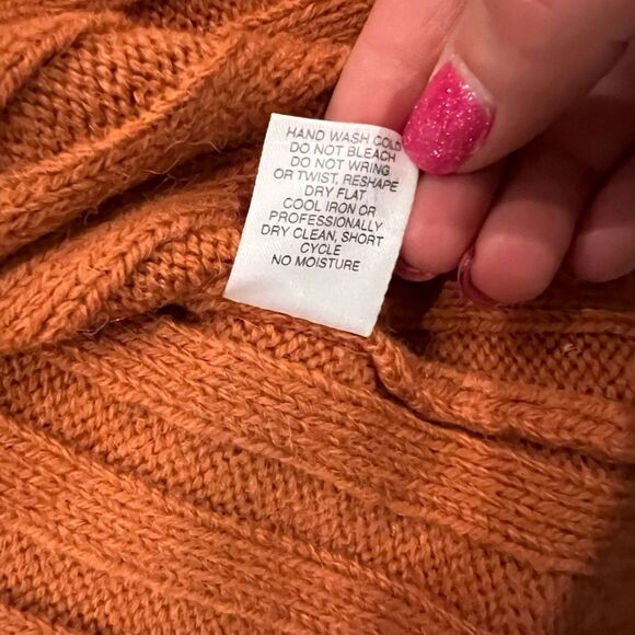 Bianco & Blu Italian orange wool cardigan - Picture 6 of 8